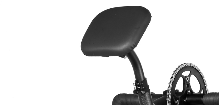 Bicycle for arms and legs chest pad, rear view